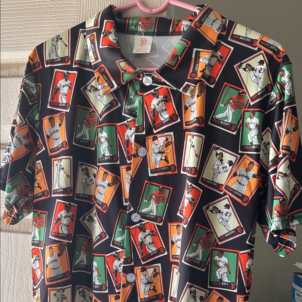 Men's Sports Card Print Casual Shirt